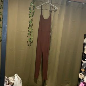 Brown spaghetti strap bodysuit